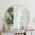 Atmosphera - muur spiegel ALICE diameter 76 cm goud