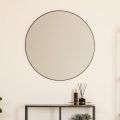 Atmosphera - muur spiegel ALICE diameter 76 cm zwart