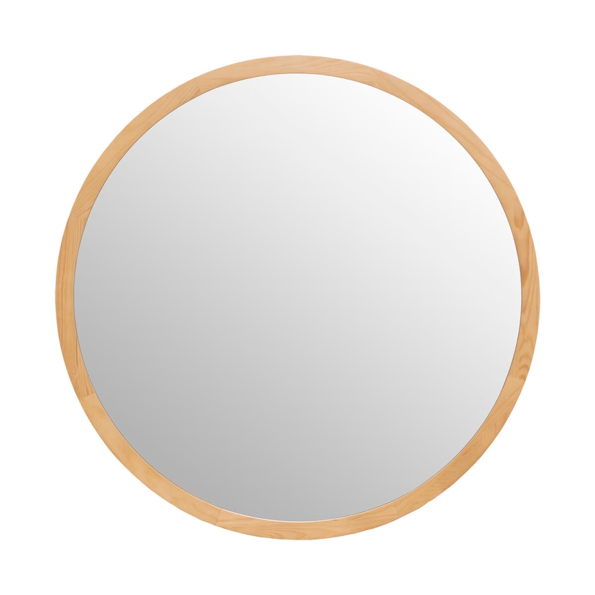 Atmosphera - muur spiegel ANGELO diameter 110 cm grenen