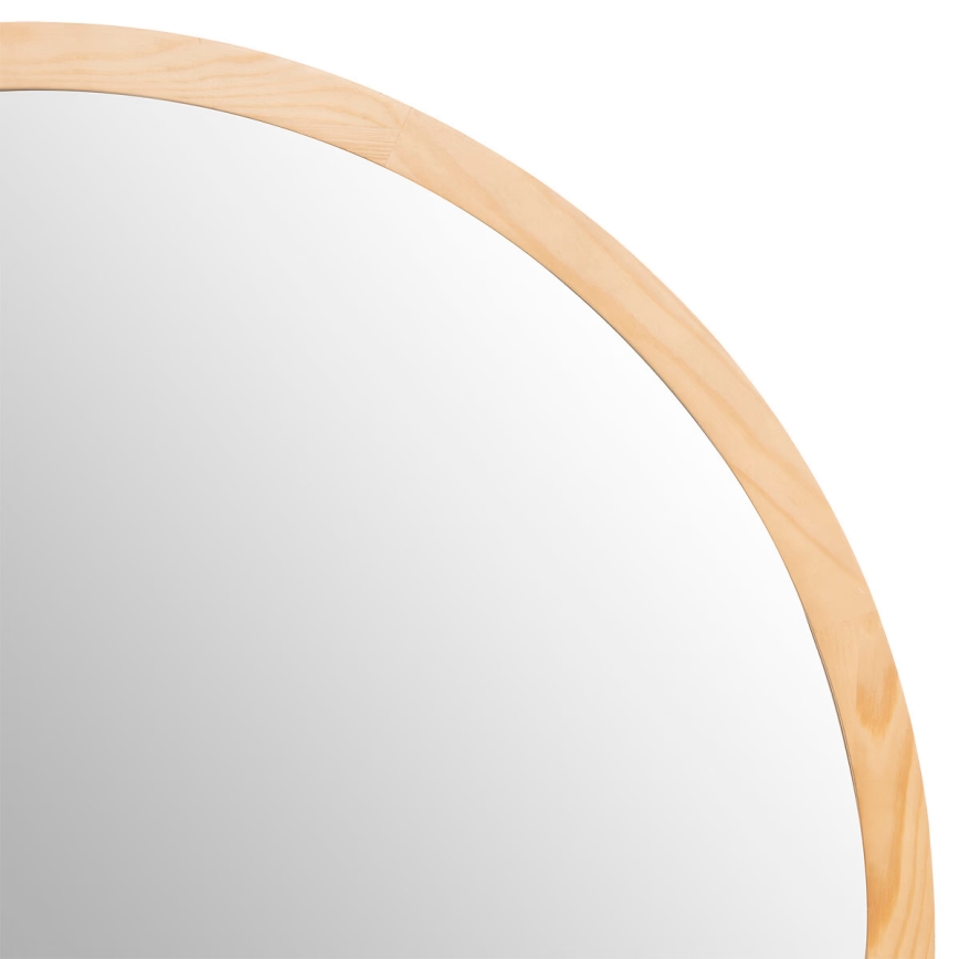 Atmosphera - muur spiegel ANGELO diameter 110 cm grenen