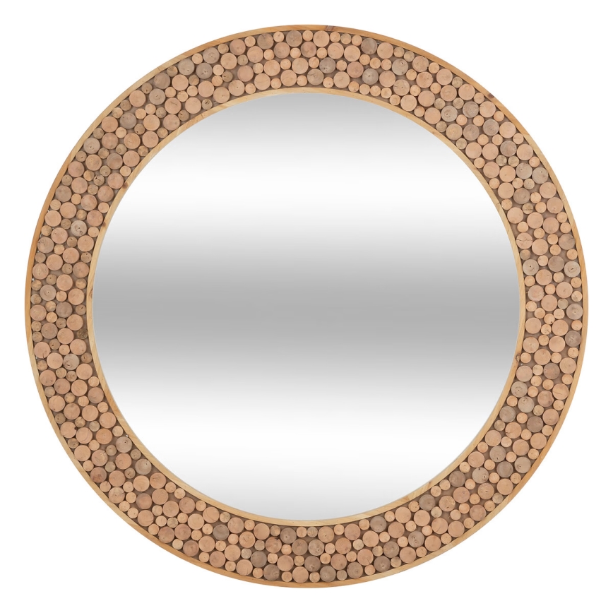 Atmosphera - muur spiegel ANOKI diameter 99 cm eucalyptus