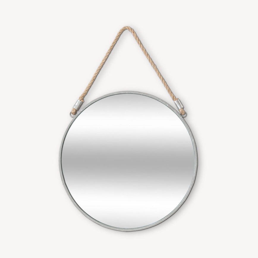 Atmosphera - muur spiegel EDEN diameter 38 cm zilver