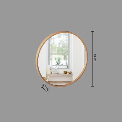 Atmosphera - muur spiegel LETIZIA diameter 68 cm