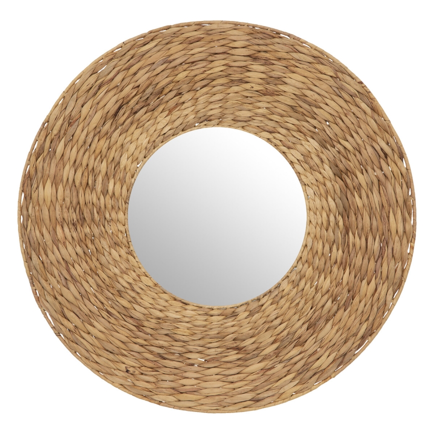 Atmosphera - muur spiegel LORENA diameter 75 cm waterhyacint