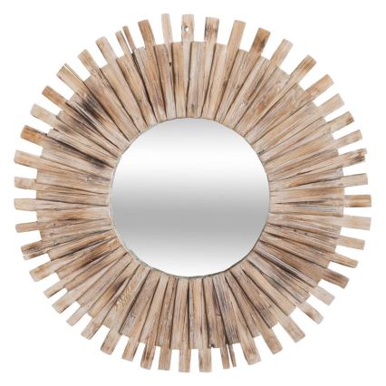 Atmosphera - muur spiegel MANON diameter 88 cm spar