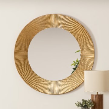 Atmosphera - muur spiegel MILDA diameter 90 cm