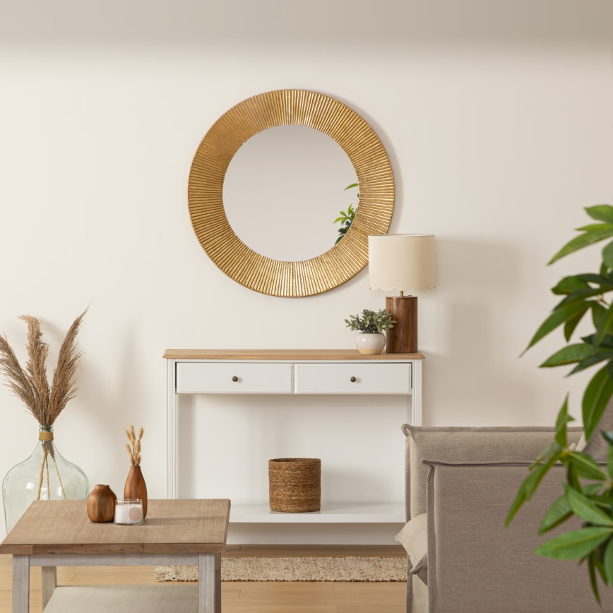 Atmosphera - muur spiegel MILDA diameter 90 cm