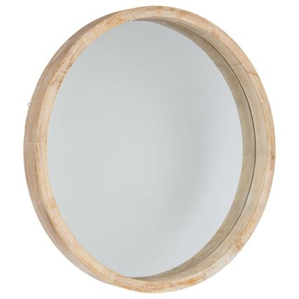 Atmosphera - muur spiegel OLAV diameter 52 cm paulownia
