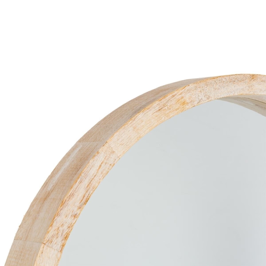 Atmosphera - muur spiegel OLAV diameter 52 cm paulownia
