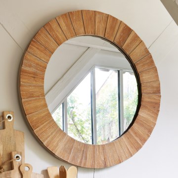 Atmosphera - muur spiegel PAMELA diameter 83 cm spar