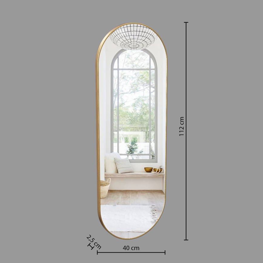 Atmosphera - muur spiegel SELENA 112x40 cm goud
