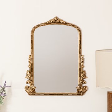 Atmosphera - muur spiegel VICTORIA 51x41 cm goud