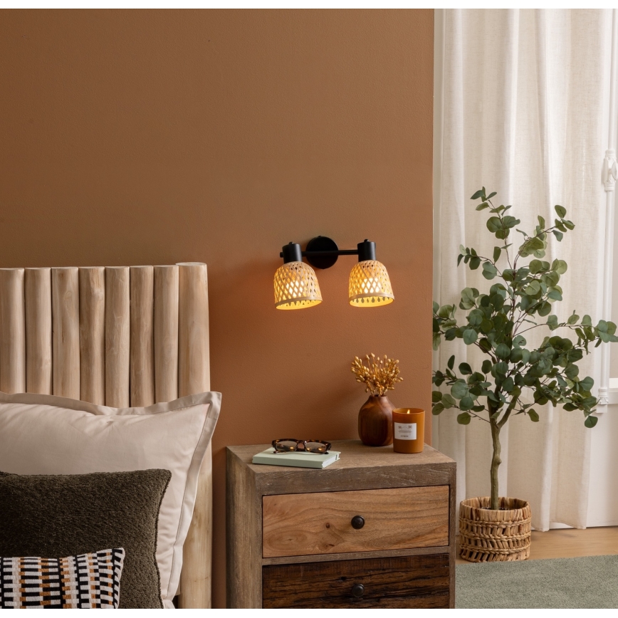 Atmosphera - Spotlamp LIO 2xE14/25W/230V bamboe