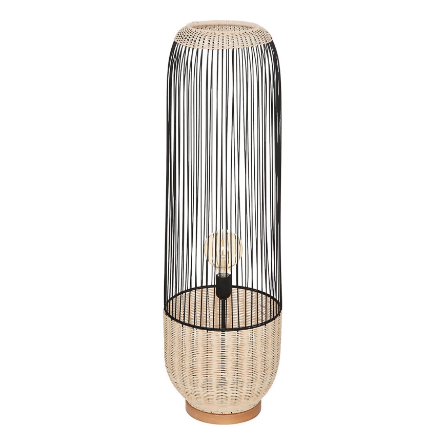 Atmosphera - Staande Lamp ANEA 1xE27/40W/230V rotan/beuken