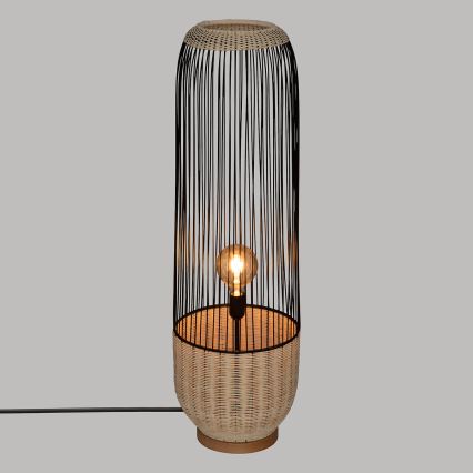 Atmosphera - Staande Lamp ANEA 1xE27/40W/230V rotan/beuken