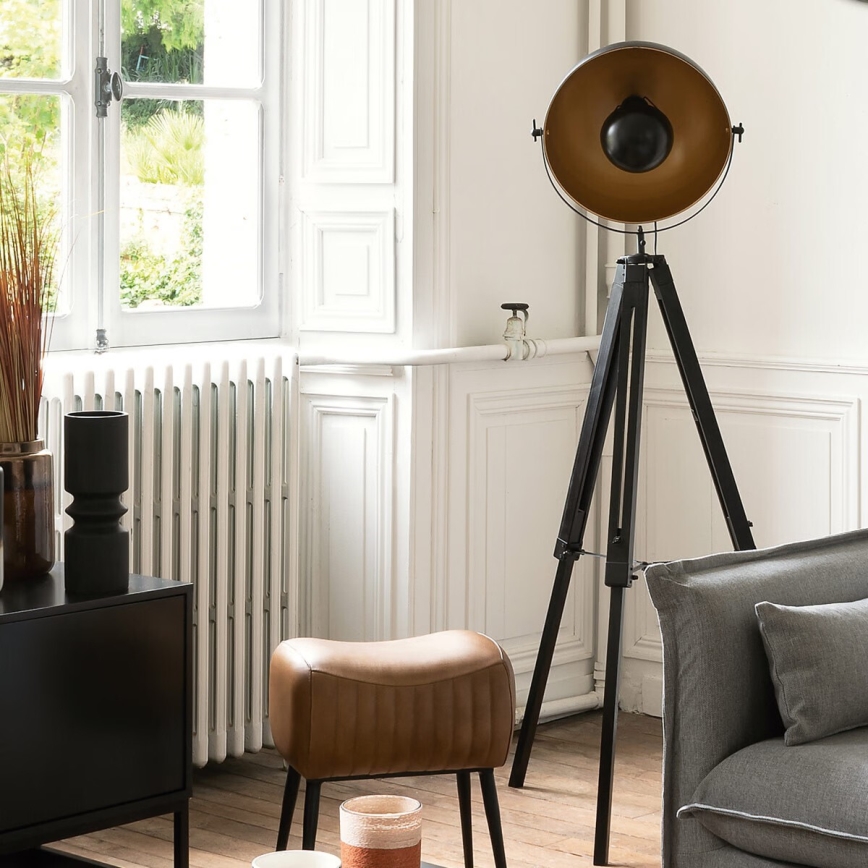 Atmosphera - Staande Lamp LAHTI 1xE27/25W/230V paulownia