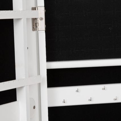 Atmosphera - Staande spiegel met sieradenopbergvak KRISTIN 146,8x37 cm wit