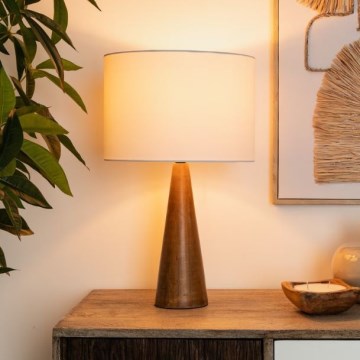 Atmosphera - Tafellamp AINA 1xE27/25W/230V grenen