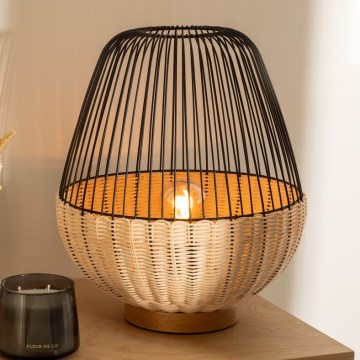 Atmosphera - Tafellamp ANEA 1xE27/40W/230V rotan