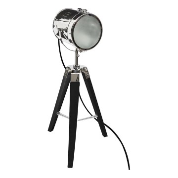 Atmosphera - Tafellamp EBOR 1xE14/25W/230V grenen/glanzend chroom