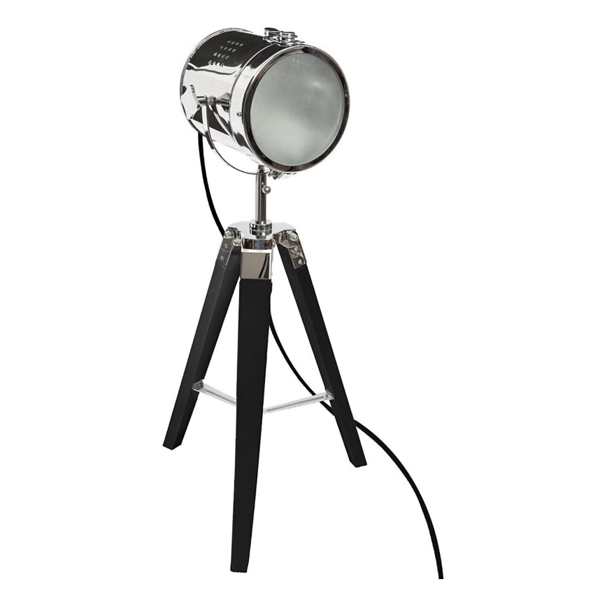 Atmosphera - Tafellamp EBOR 1xE14/25W/230V grenen/glanzend chroom