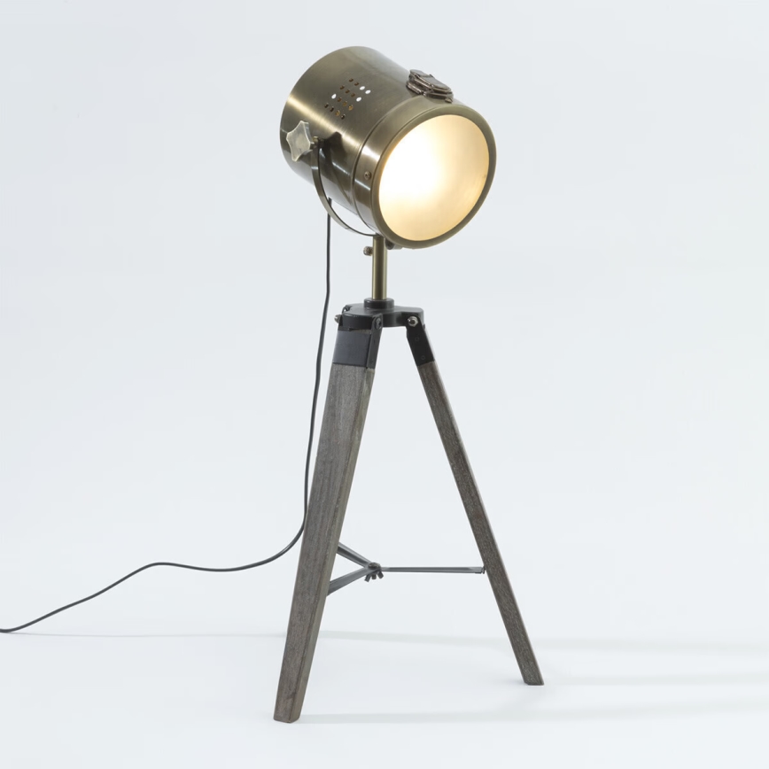 Atmosphera - Tafellamp EBOR 1xE14/25W/230V grenen/messing