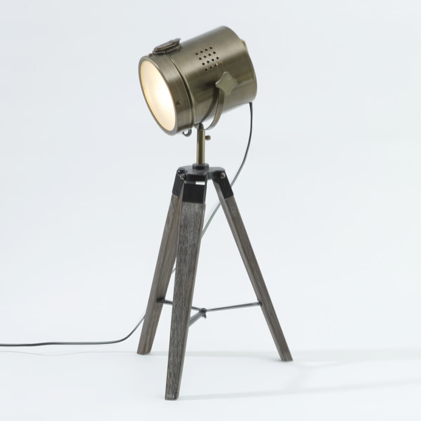 Atmosphera - Tafellamp EBOR 1xE14/25W/230V grenen/messing