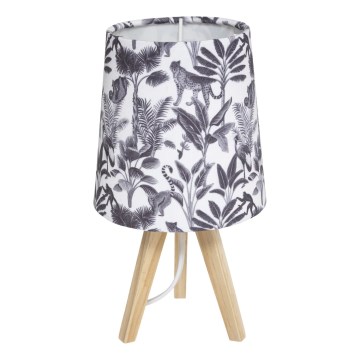 Atmosphera - Tafellamp JUNGLE 1xE14/25W/230V van grenenhout