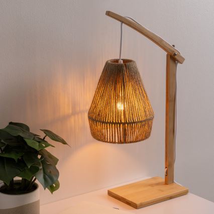 Atmosphera - Tafellamp KARLA 1xE27/40W/230V bamboe
