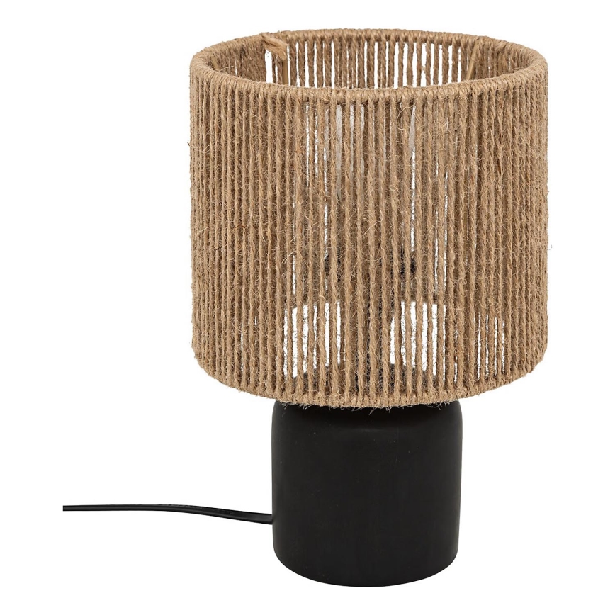 Atmosphera - Tafellamp KOBY 1xE14/40W/230V hennep/zwart