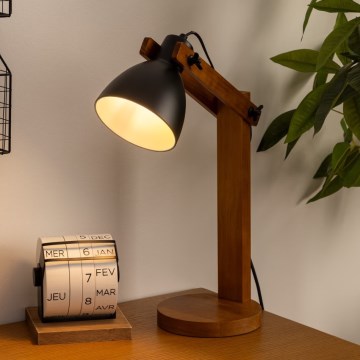 Atmosphera - Tafellamp KUBA 1xE14/25W/230V grenen