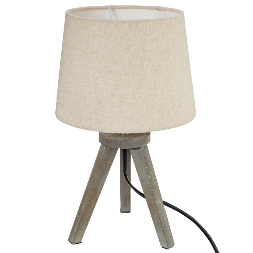 Atmosphera - Tafellamp MINI 1xE14/25W/230V grenen/beige