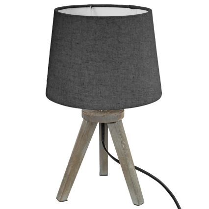 Atmosphera - Tafellamp MINI 1xE14/25W/230V grenen/grijs