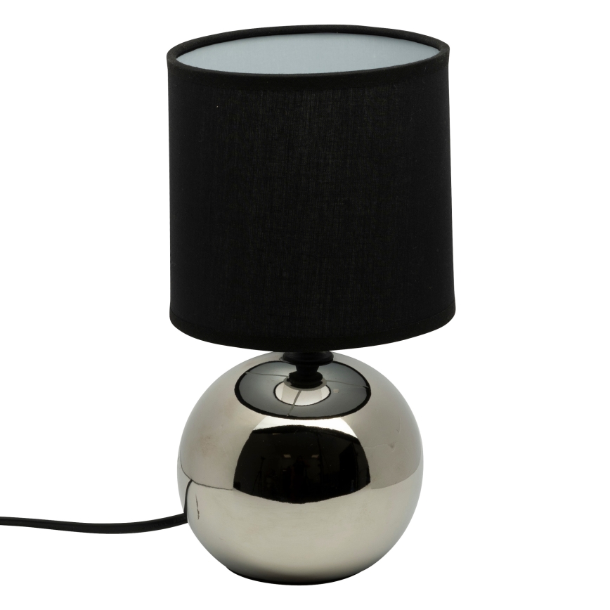 Atmosphera - Tafellamp TIMÉO 1xE14/60W/230V glanzend chroom/zwart