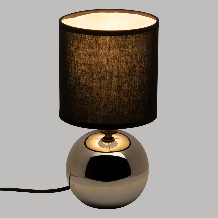 Atmosphera - Tafellamp TIMÉO 1xE14/60W/230V glanzend chroom/zwart