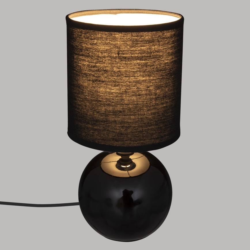 Atmosphera - Tafellamp TIMÉO 1xE14/60W/230V glanzend zwart