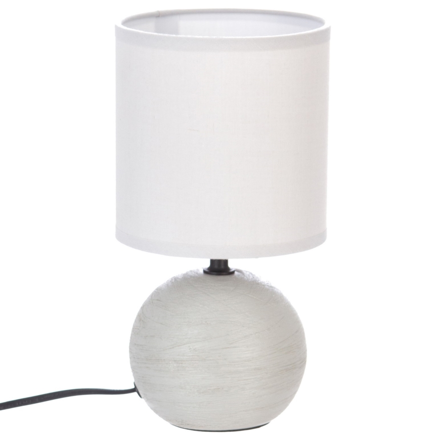 Atmosphera - Tafellamp TIMÉO 1xE14/60W/230V grijs/wit