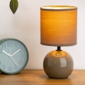 Atmosphera - Tafellamp TIMÉO 1xE14/60W/230V taupe