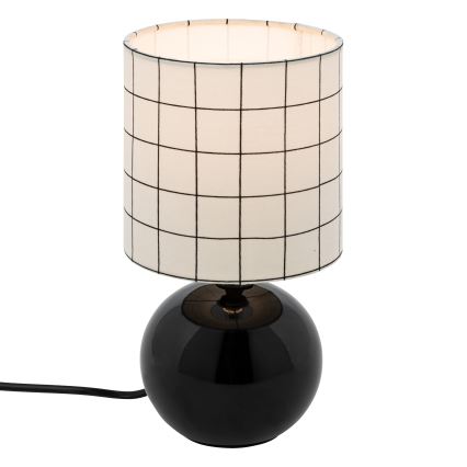 Atmosphera - Tafellamp TIMÉO 1xE14/60W/230V zwart/wit