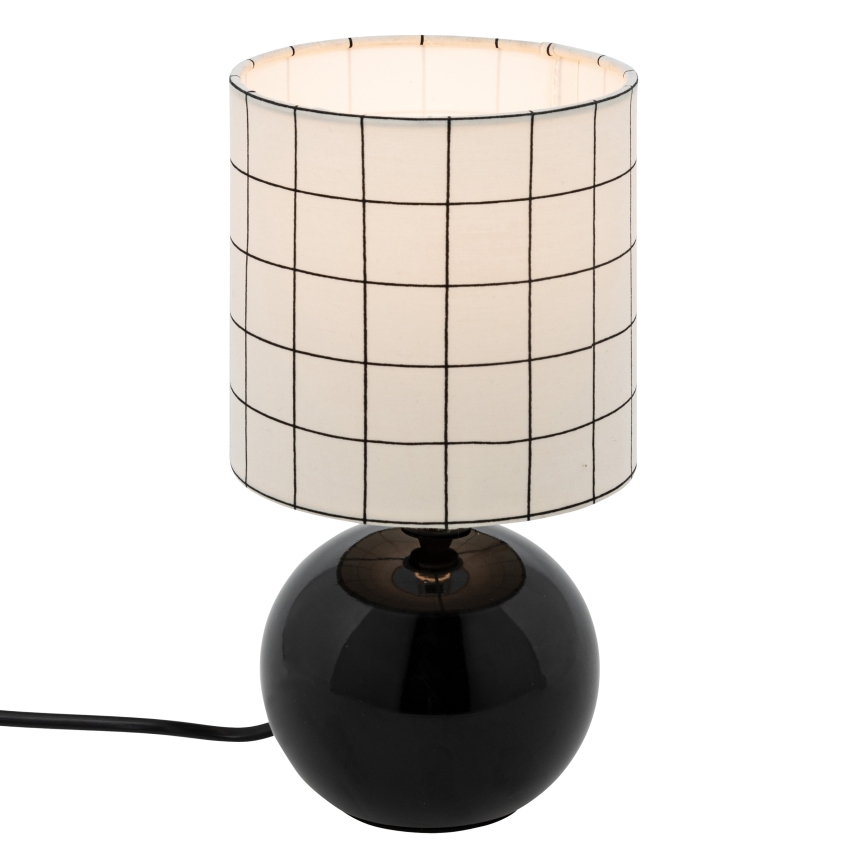 Atmosphera - Tafellamp TIMÉO 1xE14/60W/230V zwart/wit