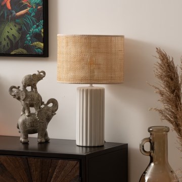 Atmosphera - Tafellamp TYLIA 1xE14/60W/230V rotan