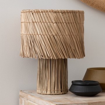 Atmosphera - Tafellamp YONI 1xE27/40W/230V riet