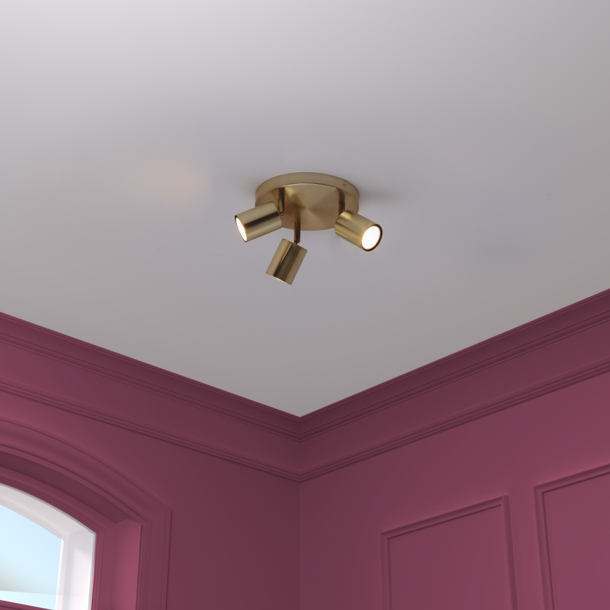 Atmosphera - VICO inbouwspot 3xGU10/25W/230V goud