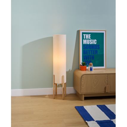 Atmosphera - Vloerlamp KEYAH 1xE27/25W/230V rubberboom