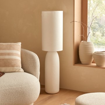 Atmosphera - Vloerlamp KEYAH 1xE27/40W/230V 111 cm wit