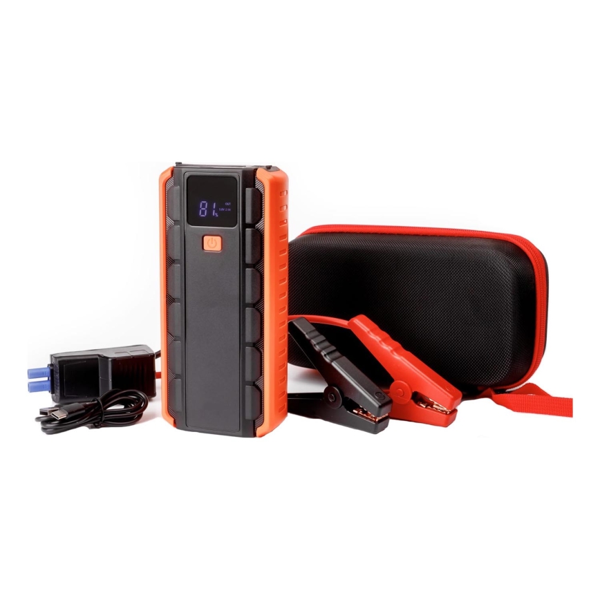 Auto starthulpset 1000A met een powerbank 12000 mAh PD 10W en LED Zaklamp met haak en magneet