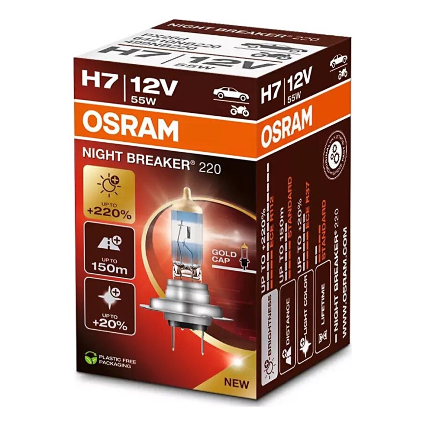 Autolamp NIGHT BREAKER H7 PX26d/55W/12V - Osram