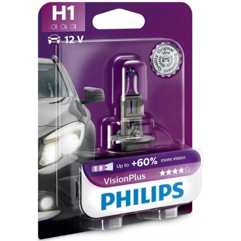 Autolamp Philips VISION PLUS 12258VPB1 H1 P14,5s/55W/12V
