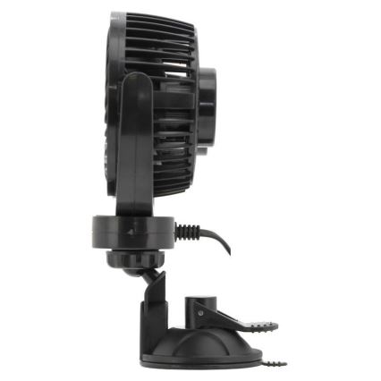 Autoventilator met zuignap 7W/12V zwart