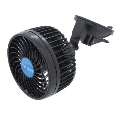 Autoventilator op een zuignap 4W/12V zwart